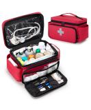 CURMIO Small Medicine Storage Bag - Family First Aid Organizer Box - Red (Bag Only) | Patent Pending - Buy Online on GoSupps.com