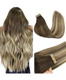 Goo Goo Tape In Extensions - Real Hair 20PCs 50cm Walnut Brown to Ash Brown & Bleach Blond | Invisible Tape Extensions - Buy Online on GoSupps.com