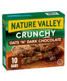 NATURE VALLEY Crunchy Granola Bar Oats and Dark Chocolate (10ct Box) - 210g/7.4 oz | Imported from Canada - Buy Online on GoSupps.com