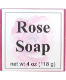 Rose Glycerin Soap by Eclectic Lady - 4 oz Natural Moisturizing Bar - Perfect for All Skin Types - International Shipping Available - Buy Online on GoSupps.com