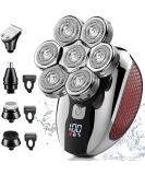 Detachable Head Shaver for Bald Men - 7D Waterproof Electric Razor & 6 in 1 Grooming Kit - Buy Online on GoSupps.com