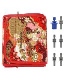 Extra Large Blood Pressure Cuff 15.7"-26" (40-66CM) - Replacement for Big Arms | 6 Connectors | Compatible with Upper Arm Monitors | Red Classical Flower Pattern - Buy Online on GoSupps.com