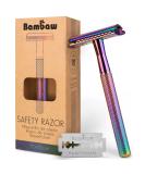 Metal razor men and women |Razor classic |Razor planer Zero Waste |Invisoring razors environmentally friendlyEco razor |Double Edge Razor |Rainbow colors |Bambaw - Buy Online on GoSupps.com