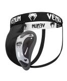 Venum Challenger Adult Groin Guard - Silver Series M Black | Premium International Shipping Available - Buy Online on GoSupps.com