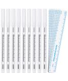 8 Piece Microblading Marker Pen Set with Paper Ruler for Perfect Permanent Makeup - Ideal for Eyebrows, Lips, and Skin - Buy Online on GoSupps.com