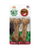 Nylabone Healthy Edibles Wild Dog Treat | Long- Lasting | All Natural | Dog Bone Treats for Small/Medium/Large/Giant Dogs | Made in The USA | Bison Flavored | Venison Flavored | Multi- Flavored Wild Bone Medium/Wolf - Buy Online on GoSupps.com