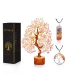 Rose Quartz Tree - Spiritual Crystal Gift for Women - Pink Room Decor - Tree of Life - Meditation Accessory - Buy Online on GoSupps.com
