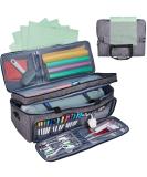 NICOGENA Double Layer Carrying Case for Cricut Explore Air 2 & Maker - Grey | Mat Pocket & Large Front Pockets for Tools & Supplies - Buy Online on GoSupps.com