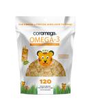 Coromega Omega-3 Kids Tropical Orange Squeeze Shots with Vitamin D - 120 Servings - Buy Online on GoSupps.com