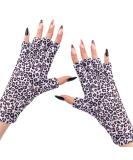 MelodySusie UV Glove - Professional UPF50+ UV Protection for Gel Nail Lamp, White Leopard Print - Buy Online on GoSupps.com
