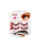 KISS Ever EZ Lashes Double Pack No. 01 - Reusable Natural Eyelash Starter Kit with Applicator & 2 Pairs Human Hair False Eyelashes - Buy Online on GoSupps.com