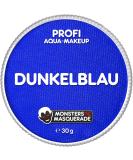 Monstersn Masquerade Dark Blue Aqua Schminke 30g | Professional Water-Based Face & Body Makeup for Kids | Ideal for Theatre & Festivals - Buy Online on GoSupps.com