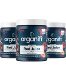 Organifi Red Juice 90 Servings (3pk) - Vegan Pre-Workout Energy Drink Powder with Organic Berries, Beets, Mushrooms, Prebiotics, Ginseng, and Vitamin C for Focus, Peak Performance, Immune Defense - 10oz (Pack of 3) - Buy Online on GoSupps.com