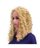 SWACC 20-Inch Big Bouffant Curly Wig for Women - Synthetic Heat Resistant Hair Piece with Cap | Strawberry Blonde/Bleach Blonde Highlights (27H613 - Buy Online on GoSupps.com