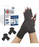 Doctor Developed Compression Gloves for Arthritis - 2 Pairs S - Carpal Tunnel Support with Handbook - Pain Relief for Women - Buy Online on GoSupps.com