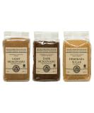 Mauritius Brown Sugar Bundle - Demerara, Dark Muscovado, Light Muscovado - 1lb Bags (3 Pack) - Buy Online on GoSupps.com