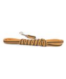 IDC Color & Gray Rubberized Leash - 14mm x 3m with Loop | Durable Orange-Gray Dog Leash for International Shipping - Buy Online on GoSupps.com