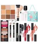Travel Makeup Kit for Teens & Women | Portable Cosmetic Bundle for Beginners & Professionals | Foundation Eyeshadow Lipstick & More - Buy Online on GoSupps.com
