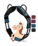 Esposita Riding Strap with Leather Handles | Child & Rider Safety | Versatile Lunging & Vaulting Belt | Blue-Black Accessories for Wooden Horses - Buy Online on GoSupps.com