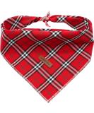 Buy Lionheart Glory Dog Haller 1 Packer Washable Soft Cotton Christmas Neck Scarf - Adjustable Checkered Kerchief for Small Dogs - Buy Online on GoSupps.com