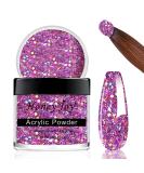 28g Pink Glitter Acrylic Nail Powder for French Manicure - HJ-NAP017-No.43 - Buy Online on GoSupps.com
