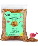 Torgenn Mealworms 500g | Nutrient-Rich Food for Wild Birds Fish & Turtles | 100% Natural & GVO-Free | Dried Mealworms for Pets - Buy Online on GoSupps.com