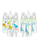 Dr. Brown's Natural Flow Anti-Colic Options+ Narrow Baby Bottles 8 oz/250 mL - 6 Pack with Level 1 Nipple, 0m+ - Balloon Animals Gift Set - Buy Online on GoSupps.com