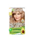 Garnier Nutrisse Creme Light Ashy Blonde Hair Dye - 100% Grey Coverage, No Ammonia, 90% Natural Formula with 5 Fruit Oils - Buy Online on GoSupps.com