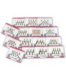 India Crafts 100 Multicolored Long Bindis Forehead Tika Face Jewels - 12 Packs - Buy Online on GoSupps.com