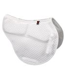 ECP All Purpose Contoured Correction Saddle Pad - Adjustable Memory Foam, White - Buy Online on GoSupps.com