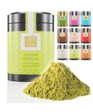Lemon Matcha Tea Powder - Premium Japanese Green Tea for Drinks Ice Cream Lattes & Baking | No Artificial Dyes - Buy Online on GoSupps.com