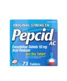 Pepcid AC Original Strength 10 mg Famotidine - 75 ct Pack for Heartburn Relief - Buy Online on GoSupps.com
