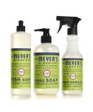 Mrs. Meyer's Kitchen Essentials Set - Lemon Verbena | Hand Soap, Dish Soap, All Purpose Cleaner - 3 Count Pack - Buy Online on GoSupps.com