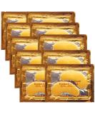 KAIQIKAIXI Gold Gel Under Eye Patches - 10 Pairs with Hyaluronic Acid & Collagen for Dark Circles Puffiness & Wrinkles - Buy Online on GoSupps.com