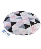 Medi Partners Cherry Core Pillow - 100% Cotton Warming Pillow for Babies | KO NATURE Heat & Cold Therapy (Pink Triangles) - 180g 15cm - Buy Online on GoSupps.com