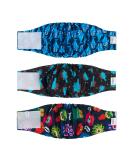 Cutebone Male Washable Dog Diapers - 3 Pack Reusable Belly Bands with Velcro | High-Suction Dog Wraps for Males (28-35.5cm) | International Shipping Available - Buy Online on GoSupps.com