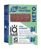 IQBAR Brain and Body Wild Blueberry Keto Protein Bars - 12-Count Energy Bars - Buy Online on GoSupps.com