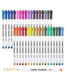 Fabric Markers  Lelix 36 Colors Permanent Fabric Pens for Writing Painting on T-Shirts Clothes Sneakers Canvas  Child Safe & Non-Toxic for Kids Adults - Buy Online on GoSupps.com