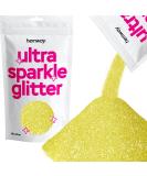 Hemway Ultra Shine Glitter | Microfine 1/256 - 0.1mm | Cosmetic Safe Sand Gold - 100g for Crafting & DIY - Buy Online on GoSupps.com
