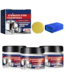 Stainless Steel Cleaner Paste | Powerful Stain Removal & Luster Restoration (3pcs) | International Shipping Available - Buy Online on GoSupps.com