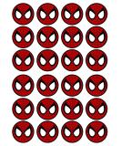 24 PRECUT Spiderman Theme Edible Cupcake Toppers - Premium Thickness SWEETENED Vanilla - Wafer Card disc Cake Decorations - Buy Online on GoSupps.com
