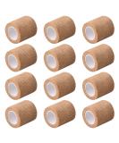 12 Rolls Elastic Cohesive Bandages 5 cm x 4.5 m Breathable Self Adhesive Bandage Non Woven Wrap Tape for Sports Knee Wrists Ankle Sprains Animal Pet Vet (Skin Color) - Buy Online on GoSupps.com
