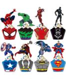 48pcs Superhero Cupcake Toppers & Wrappers - Birthday Party Cake Decorations - Buy Online on GoSupps.com
