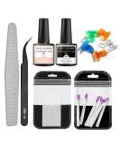 Clear Pink Fiberglass Nail Extension Kit with Builder Gel - Nail Strengthening & Extension Set for DIY Nail Art at Home - Buy Online on GoSupps.com