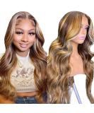 Silaiya Body Wave Highlight Ombre Lace Front Wig Human Hair 22 Inch - Buy Online on GoSupps.com