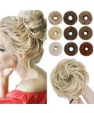 Sego 55g Hair Part with Rubber Band - Medium Blonde & Blonde Hair Ties for Messy Buns - Perfect Hair Extensions & Updos for Girls - Buy Online on GoSupps.com