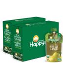 Happy Baby Organics Stage 2 Baby Food Pears, Kale & Spinach 4oz Pouch (Pack of 16) - Organic Baby Food - Buy Online on GoSupps.com