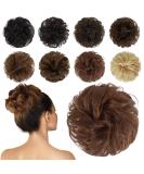 Feserhfen 100% Real Hair Hair Tie - Wavy Curly Extensions for Women & Girls - Auburn Part Dutt Updo - Buy Online on GoSupps.com