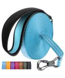 X Xben 15m Dog Leash - Robust Tow Line with Lockable Carabiner Reflective Running Training Line for Small & Medium Dogs Light Blue - Buy Online on GoSupps.com