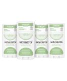 Schmidt's Fresh Cucumber Natural Deodorant 2.65 oz Pack of 4 | 24-Hour Odor Protection | Certified Natural, Vegan, Cruelty-Free - Buy Online on GoSupps.com
